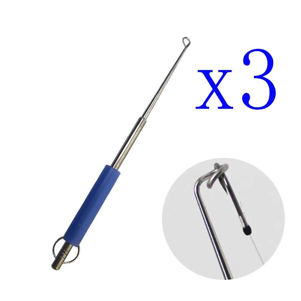Fishing Rod Building Kit - 3팩 스테인리스 스틸 낚시 바늘 제거기