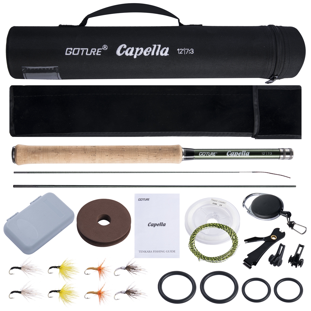 Fishing Rod Fly - Goture Tenkara 플라이 낚싯대 콤보 3.6m