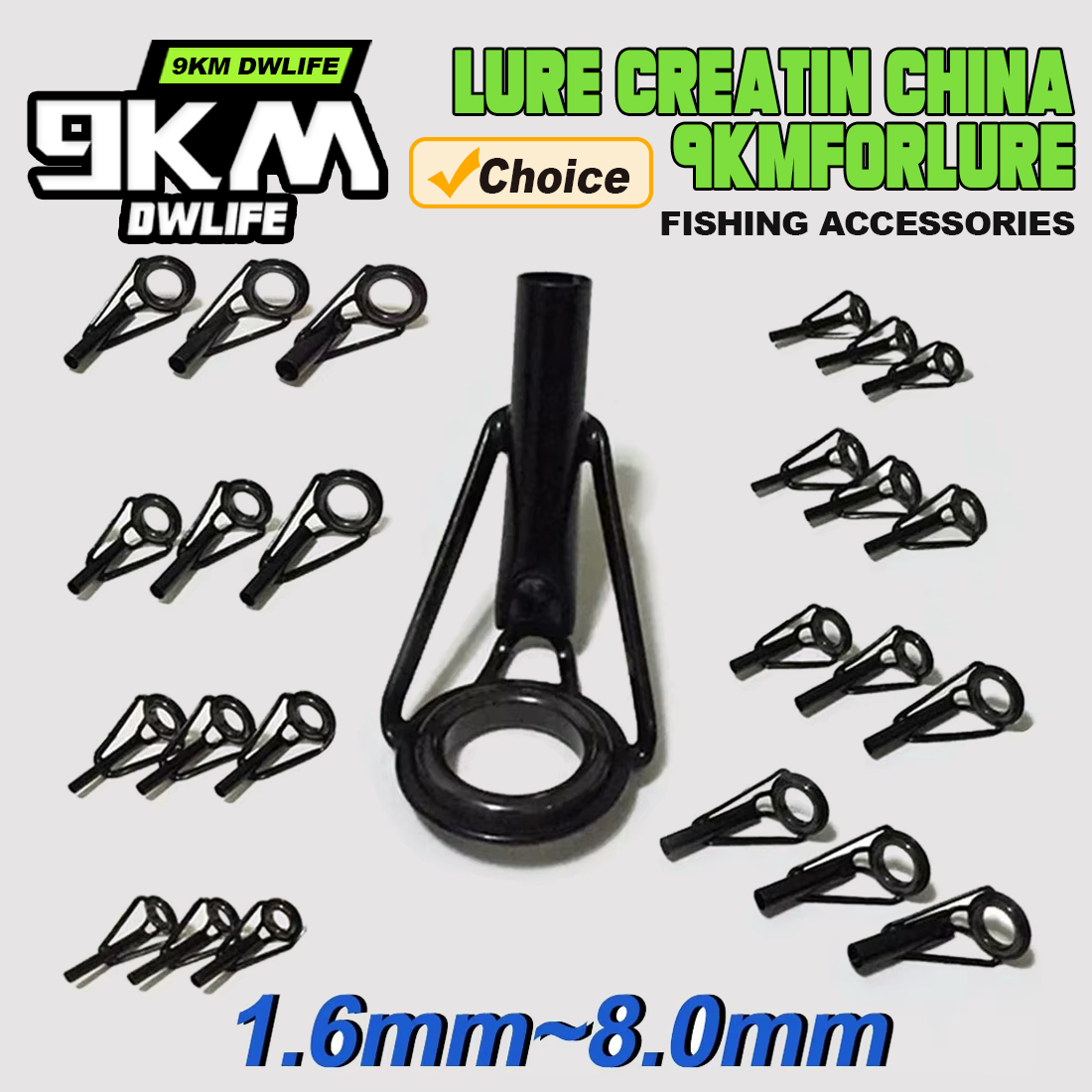 Fishing Rod Tip Replacement - 5Pcs 낚싯대 팁 가이드 수리 키트