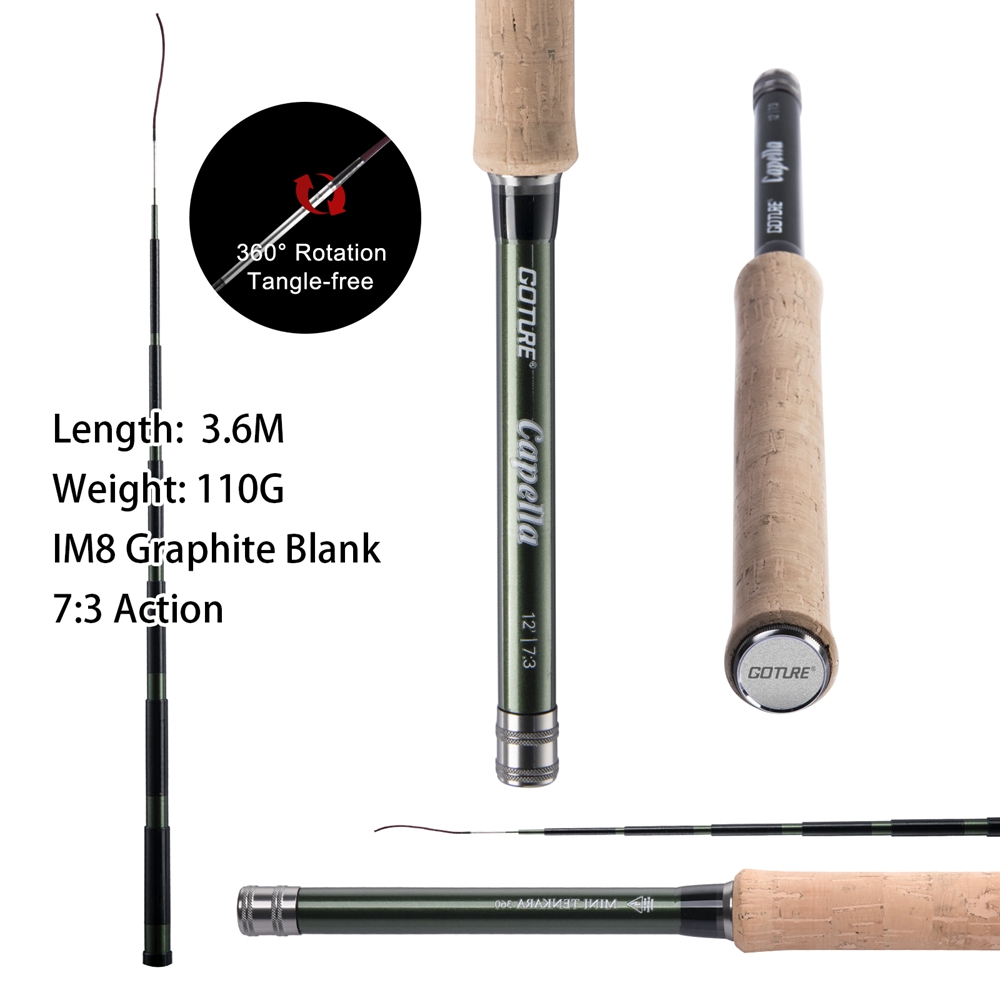 Goture Tenkara 플라이 낚싯대 콤보 3.6m - Fishing Rod Fly 리뷰 및 가격