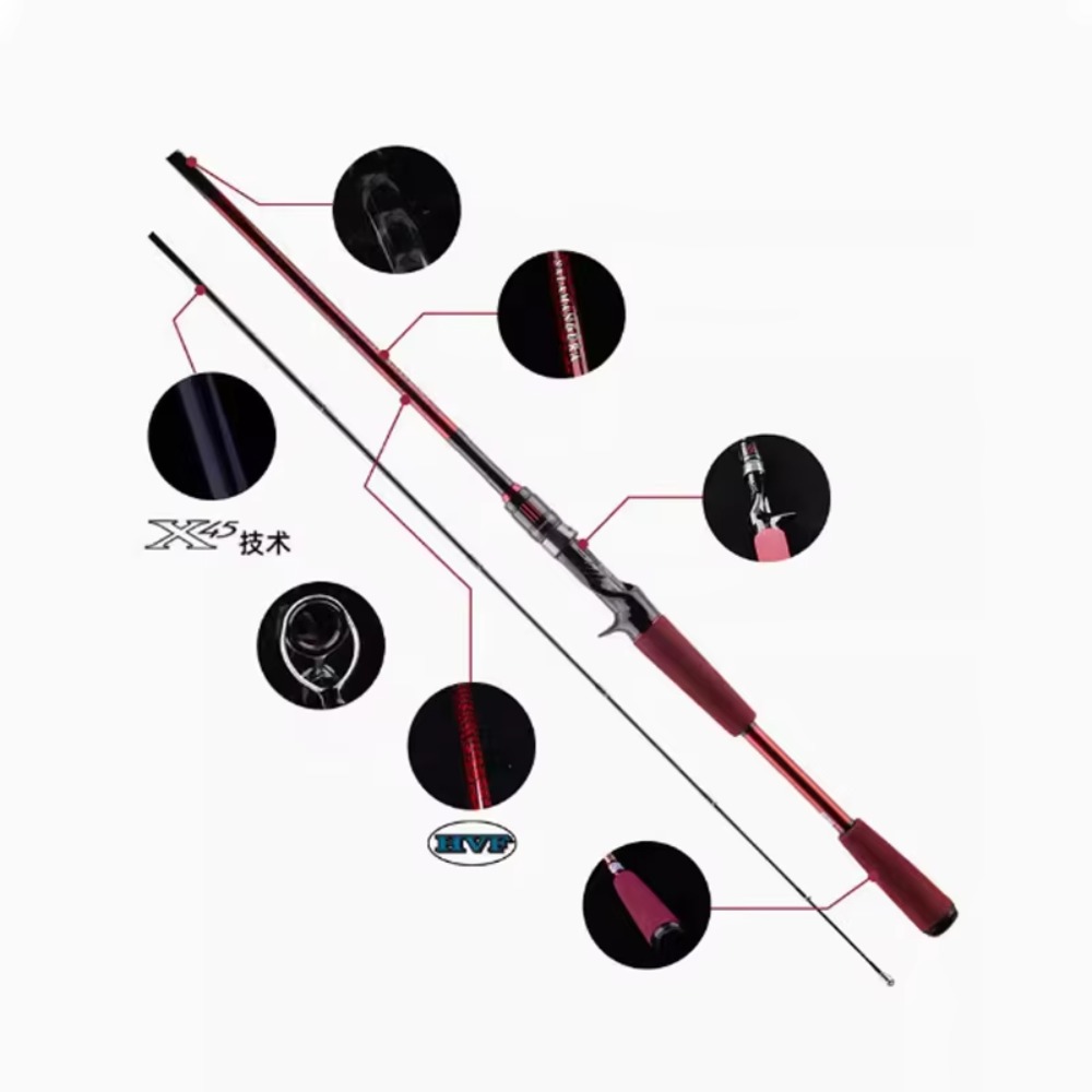 카본 섬유 루어 낚싯대 (호수, 강 낚시용, 베이트캐스 - Fishing Rod Spinning 리뷰 및 가격